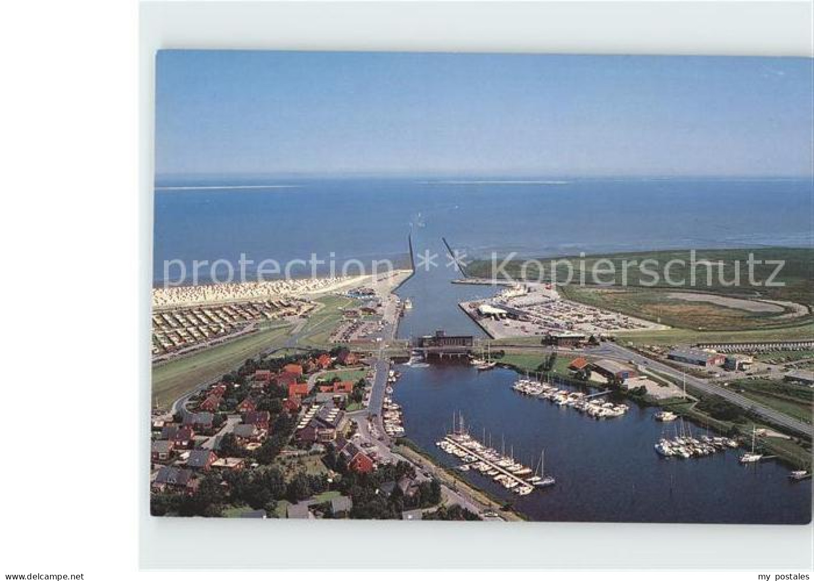 72199599 Harlesiel Hafen Nordseebad Fliegeraufnahme Wittmund - Wittmund