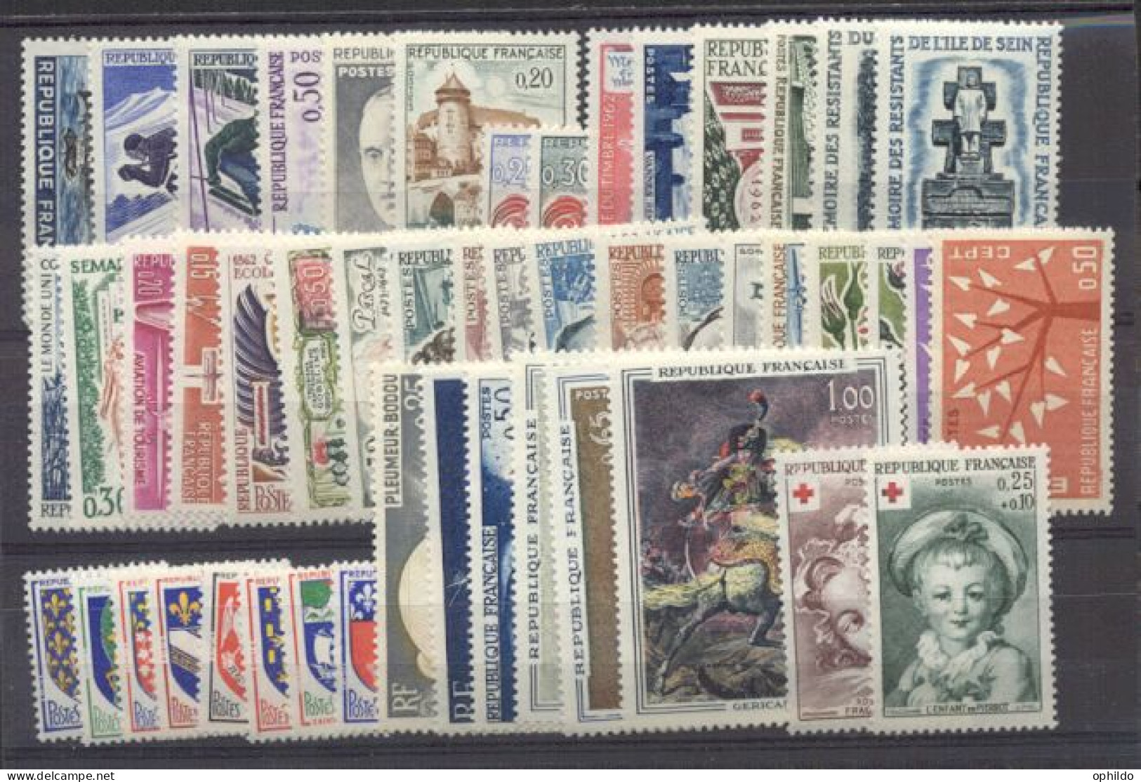 France  Année Complete De 1960 à 1969  * *   TB   Cote  425 Euro Environ - 1960-1969