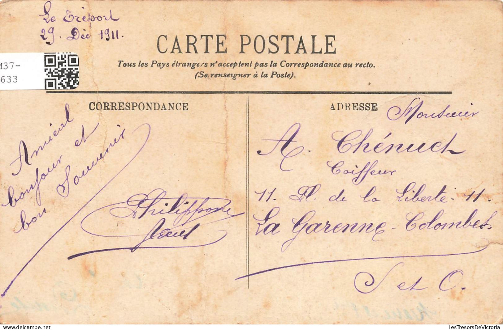 FRANCE - Le Treport - Vue Générale Sur Les Jetées - Carte Postale Ancienne - Le Treport