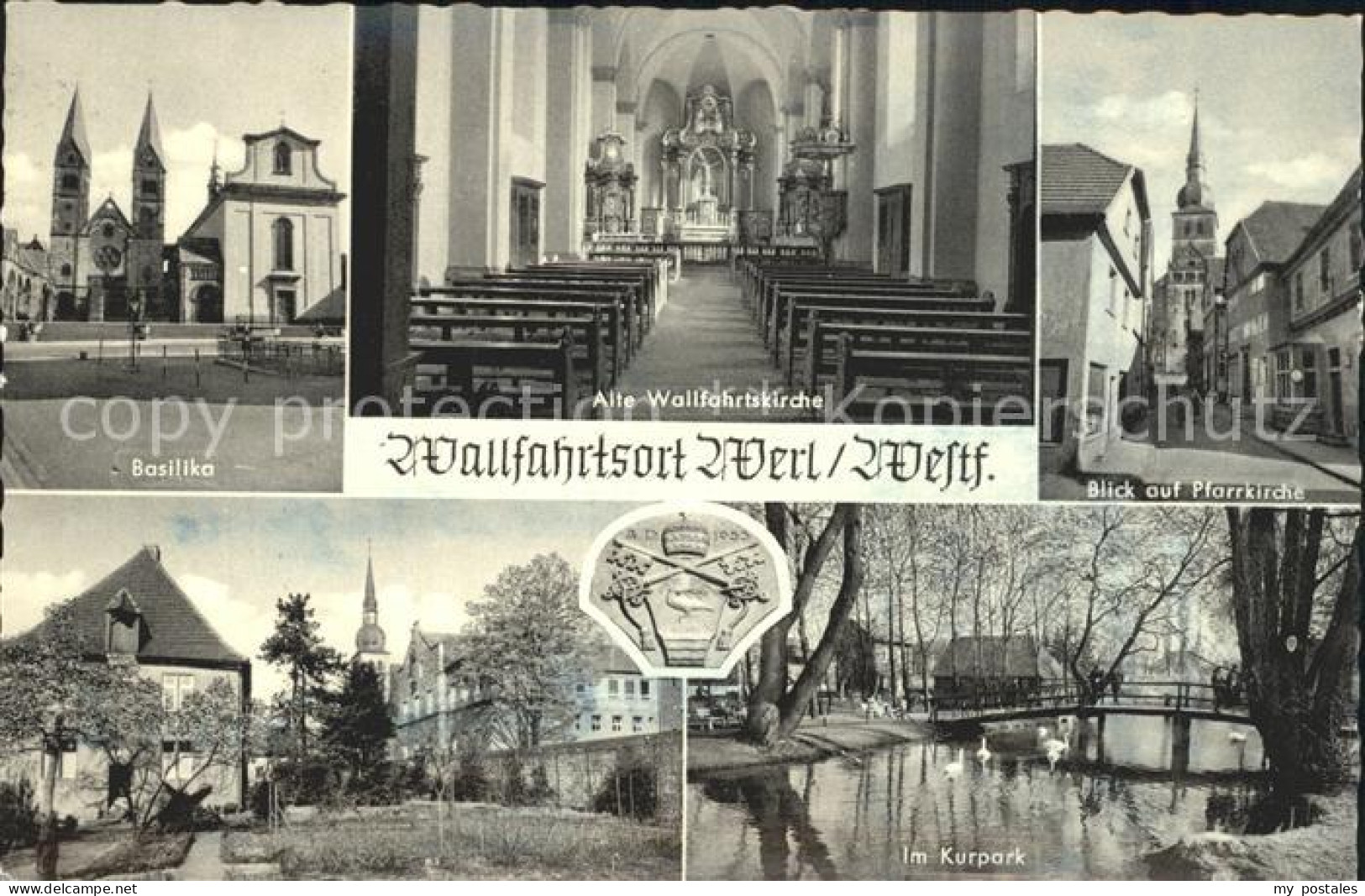 72198740 Werl Westfalen Pfarrkirche Basilika Kurpark Blumenthal - Werl