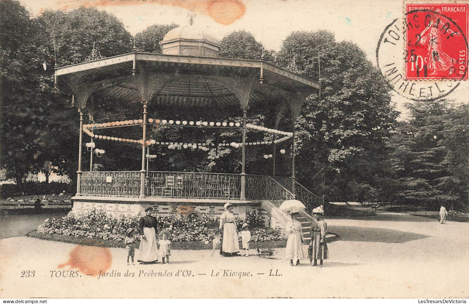 FRANCE - Tours - Jardin Des Prébendes D'Oë - Un Joli Coin - Enfants Et Leu Nourrice - Carte Postale Ancienne - Tours