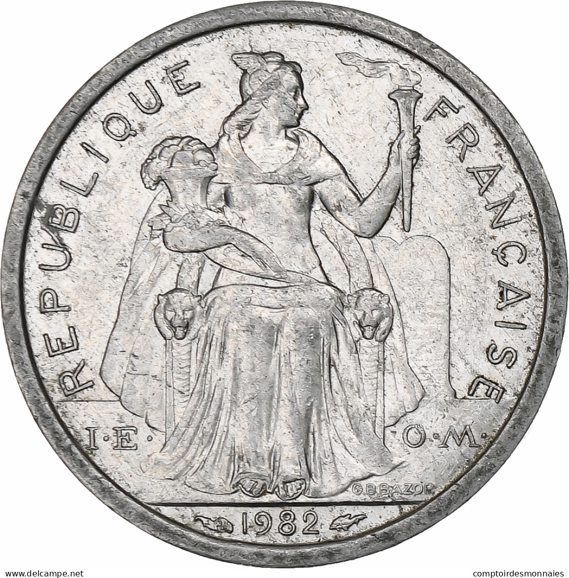 Polynésie Française, Franc, 1982, Paris, TB+, Aluminium, KM:11 - Frans-Polynesië