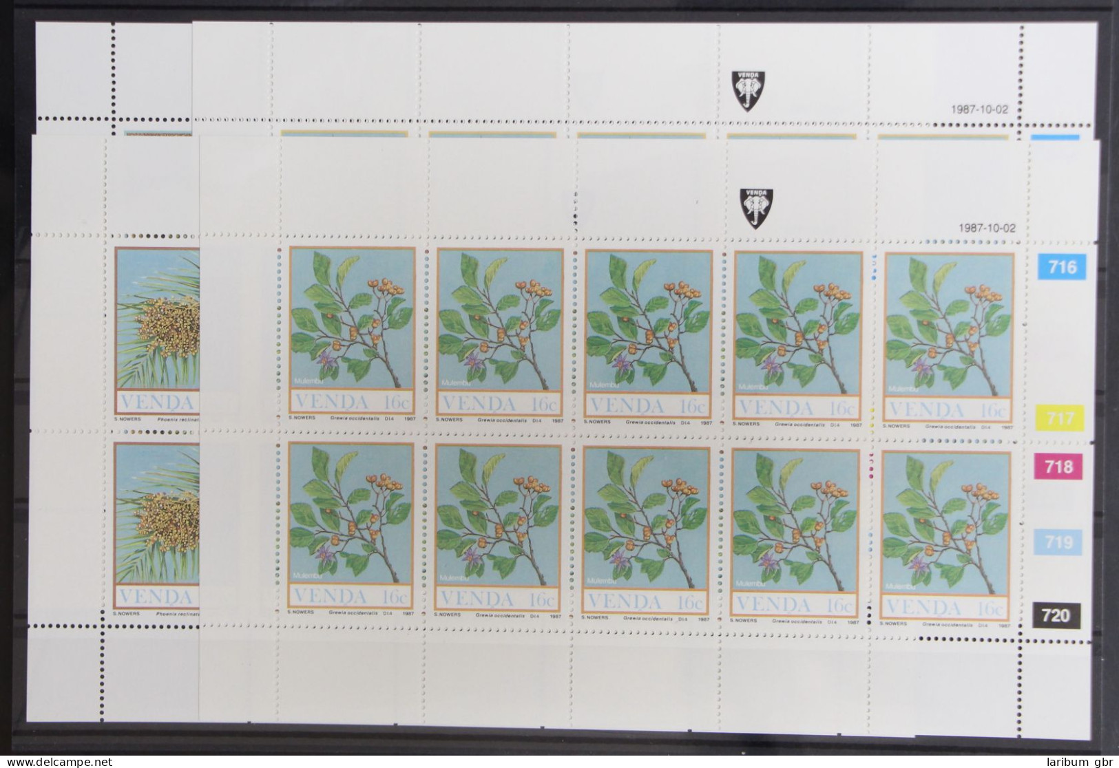 Venda 163-166 Postfrisch Kleinbogensatz / Natur #GG973 - Venda