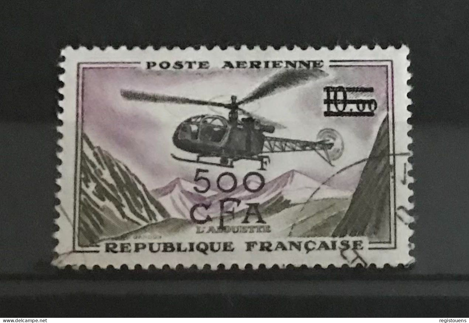 Timbre Oblitéré Poste Aérienne Réuinon 1961 Y&t N° 60 - Luftpost