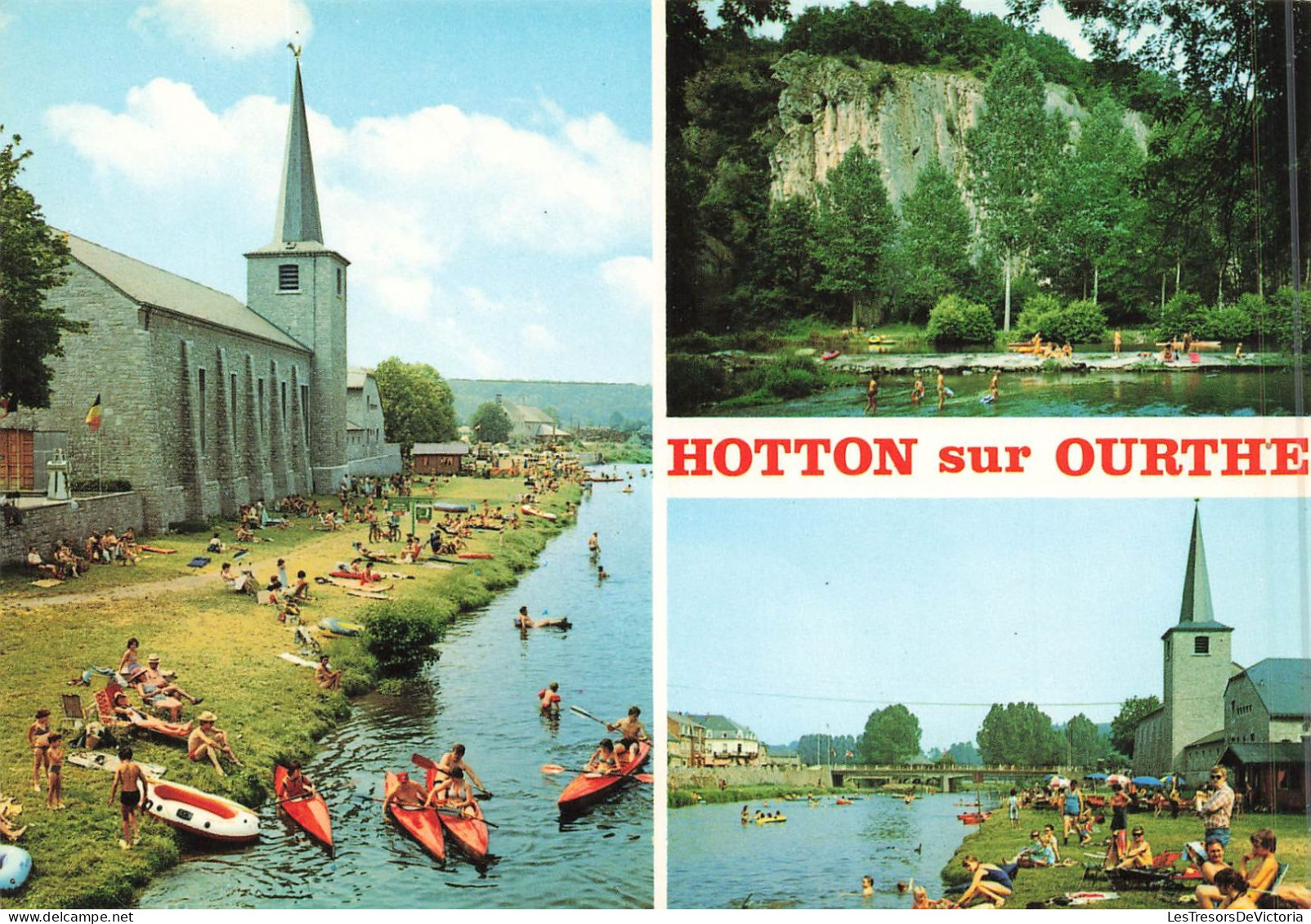 BELGIQUE - Multivue Sur Hotton Sur Ourthe - Carte Postale - Hotton