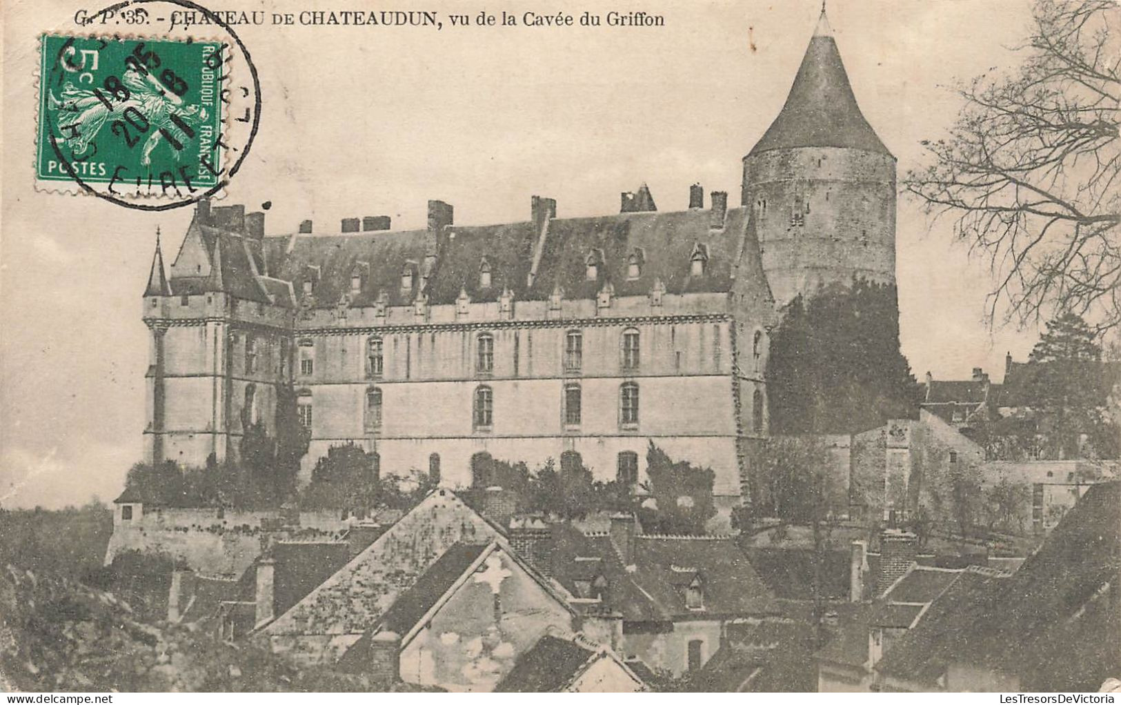 FRANCE - Chateaudun  - Le Château Vu De La Cavée Du Griffon - Carte Postale Ancienne - Chateaudun