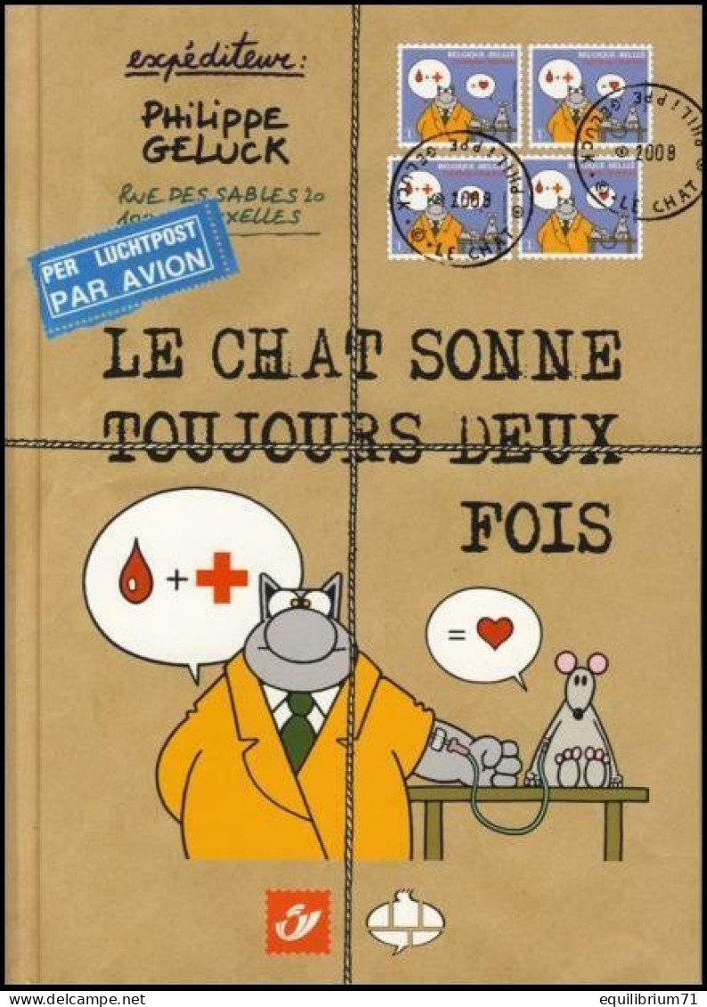 Philabédé Avec Timbre/met Zegel 3747°(avec Le Cachet 1er Jour) - Croix-Rouge/Rode Kruis/Rotes Kreuz - Le Chat - Geluck - Philabédés (comics)