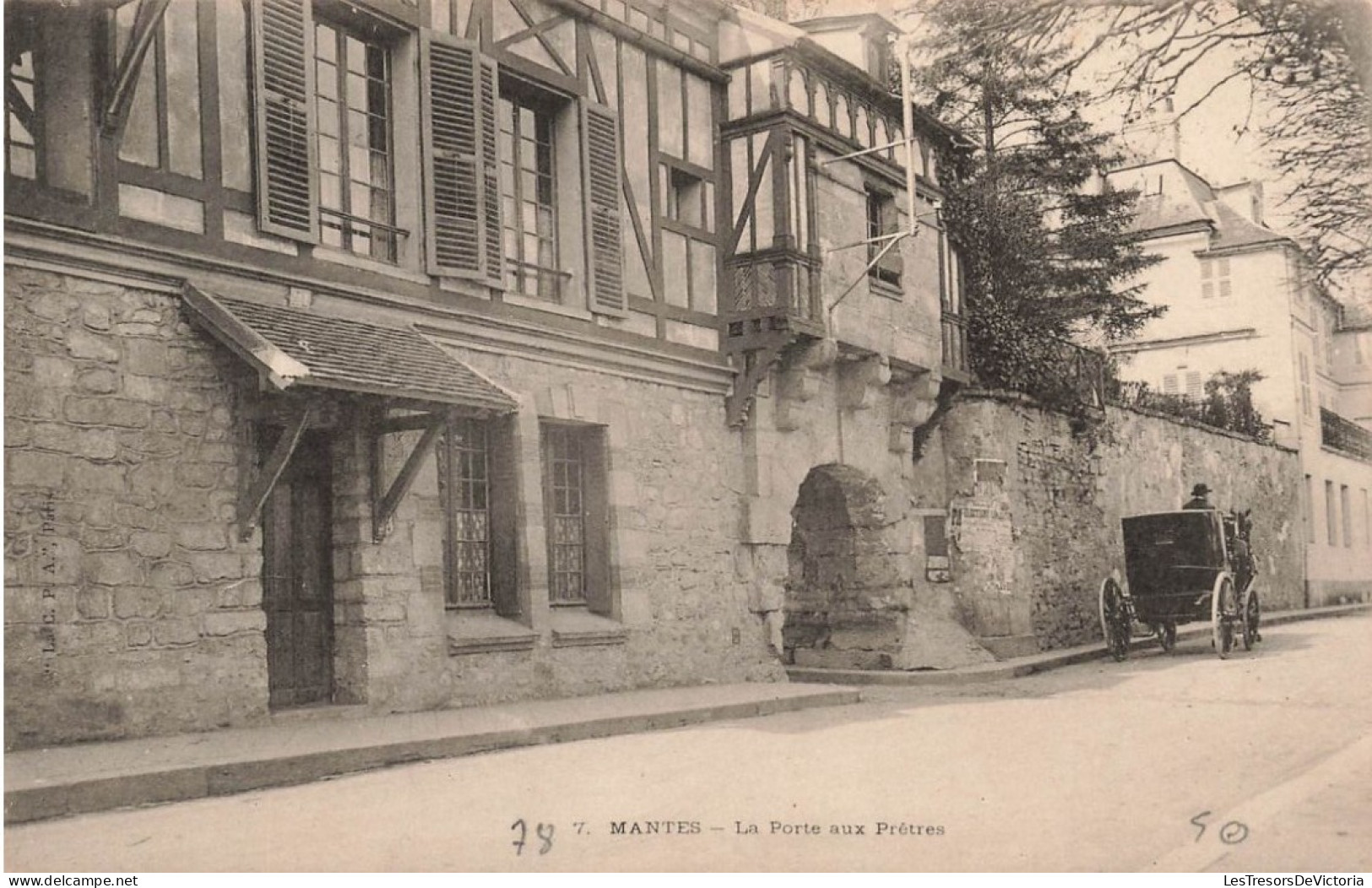 FRANCE - Mantes - La Porte Aux Prêtres - Carte Postale Ancienne - Mantes La Ville