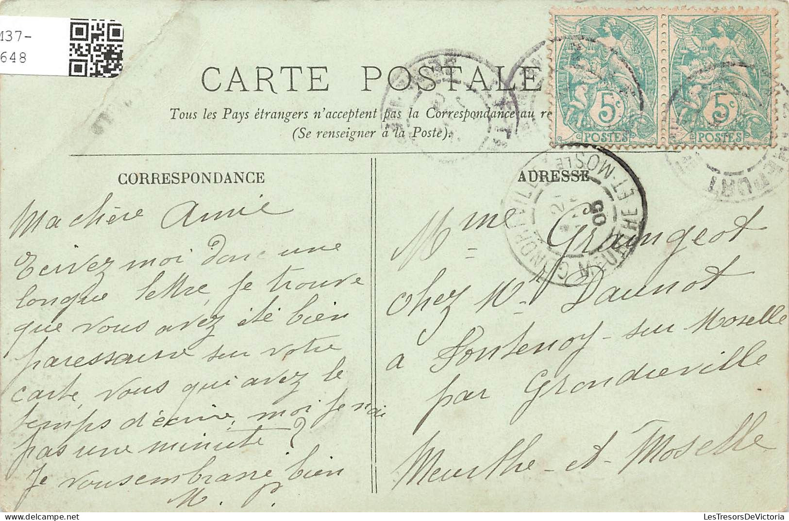 FRANCE - Le Tréport - La Jetée à Marée Haute - Carte Postale Ancienne - Le Treport