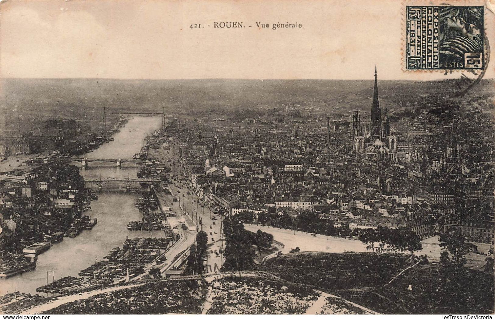 FRANCE - Rouen - Vue Générale - Carte Postale Ancienne - Rouen
