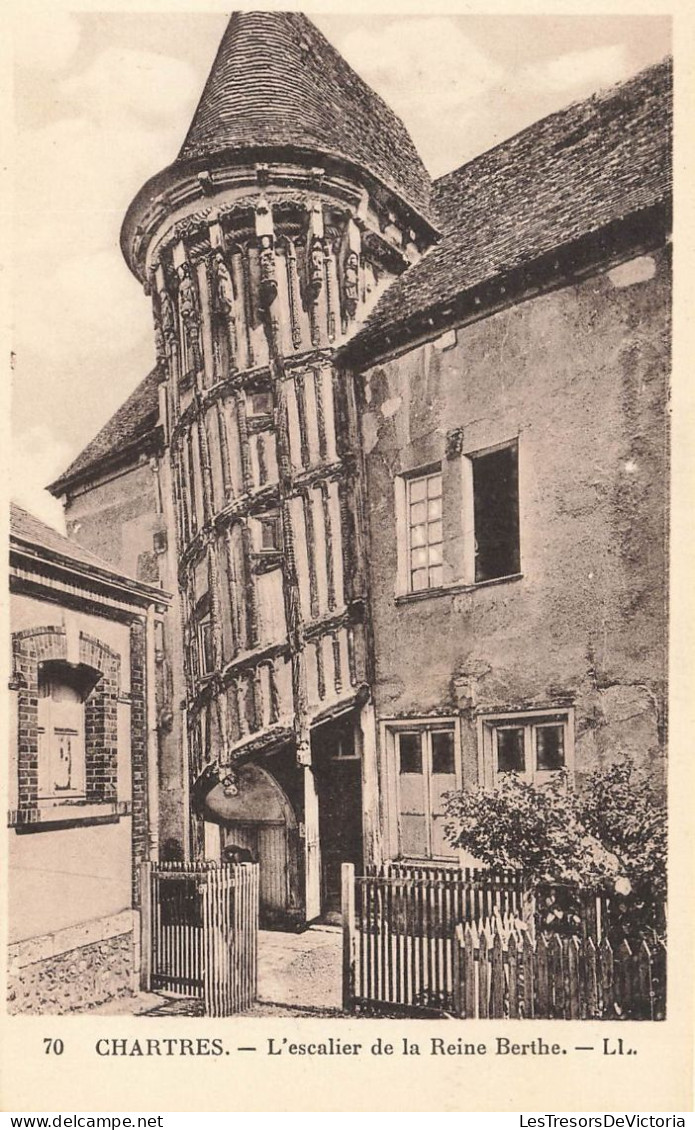 FRANCE - Chartres - L'escalier De La Reine Berthe - LL - Carte Postale Ancienne - Chartres