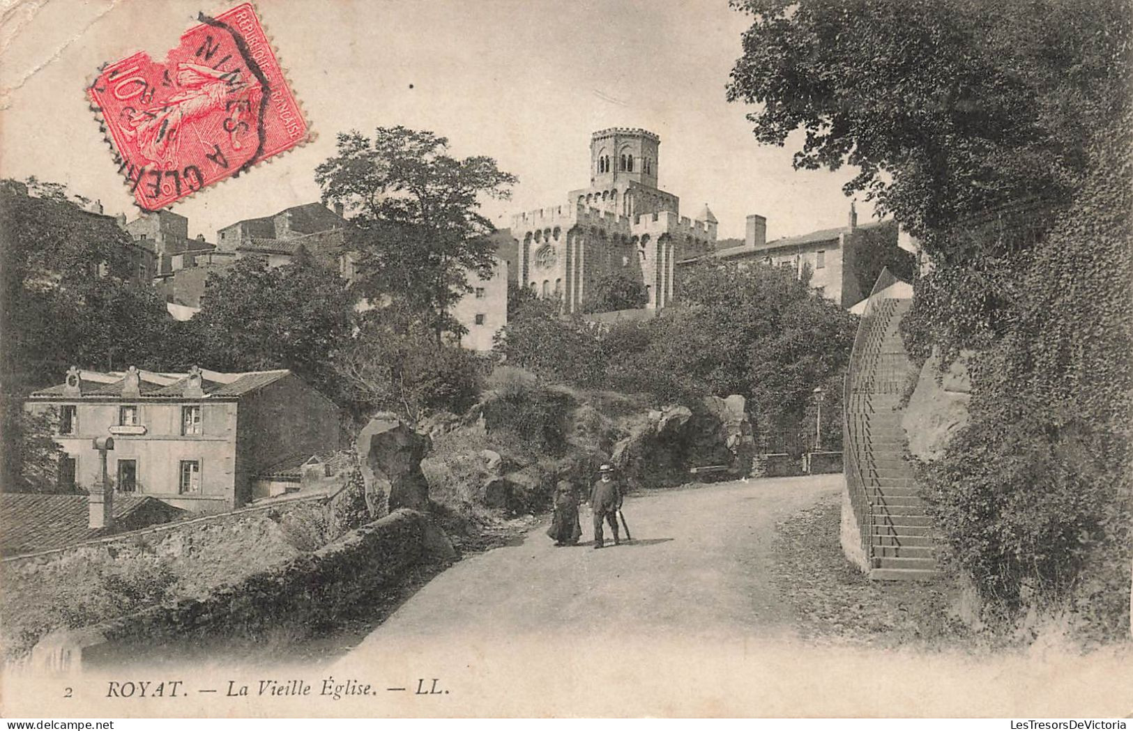 FRANCE - Royat - La Vieille église - Carte Postale Ancienne - Royat