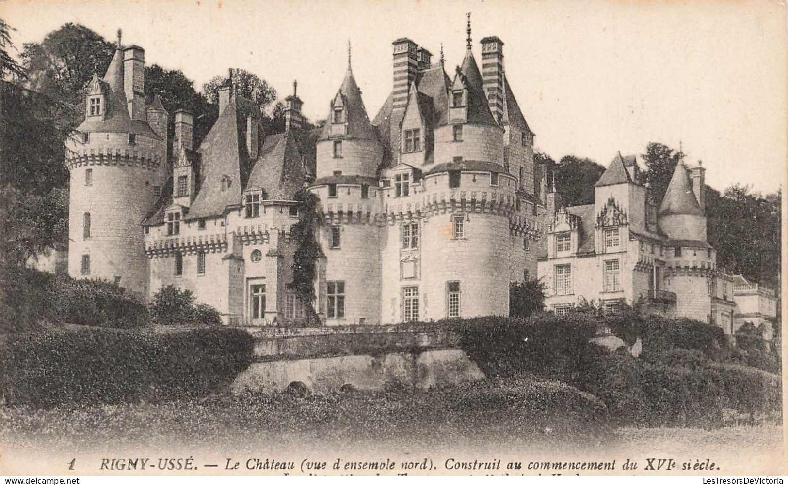 FRANCE - Richelieu - Le Château (nord) - Construit Au Commencement Du XVIè Siècle - Carte Postale Ancienne - Andere & Zonder Classificatie