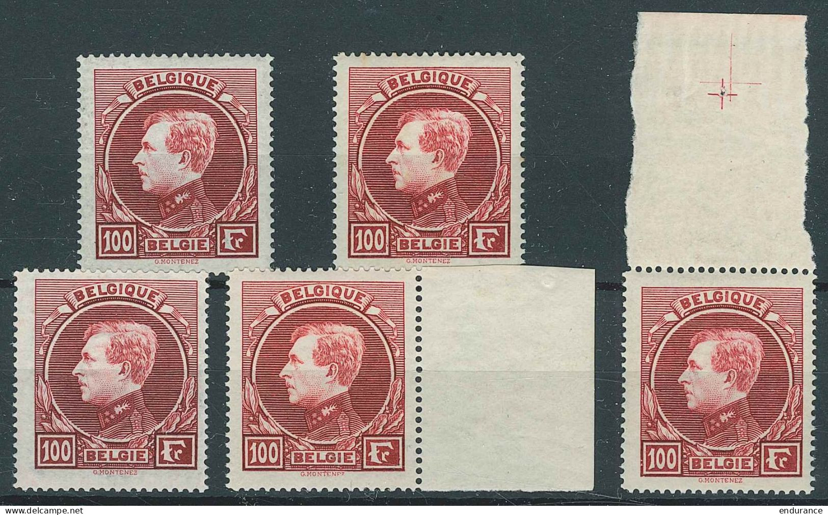 N°292A Et B **, 5x Avec BDF - 1929-1941 Groot Montenez