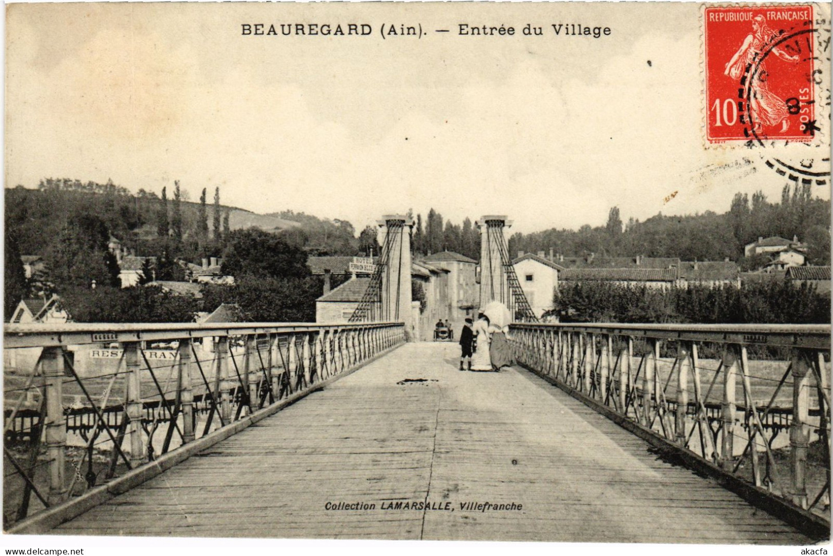 CPA Beauregard Entrée Du Village (1277351) - Villars-les-Dombes