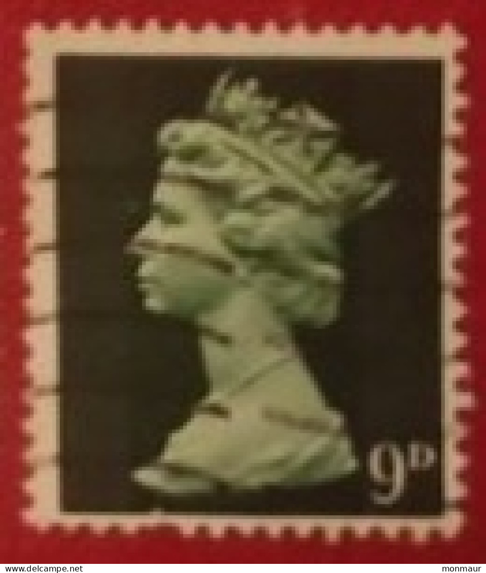 GRAN BRETAGNA  1967 QUEEN ELISABETH  MACHIN 9p - Used Stamps