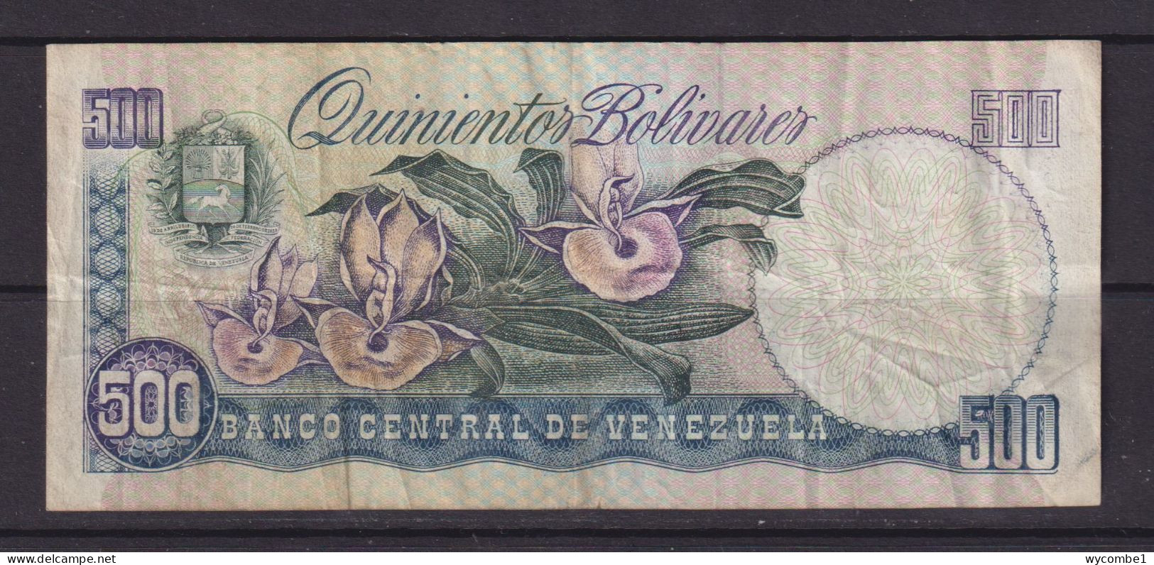 VENEZUELA -  1995 500 Bolivares Circulated Banknote - Venezuela