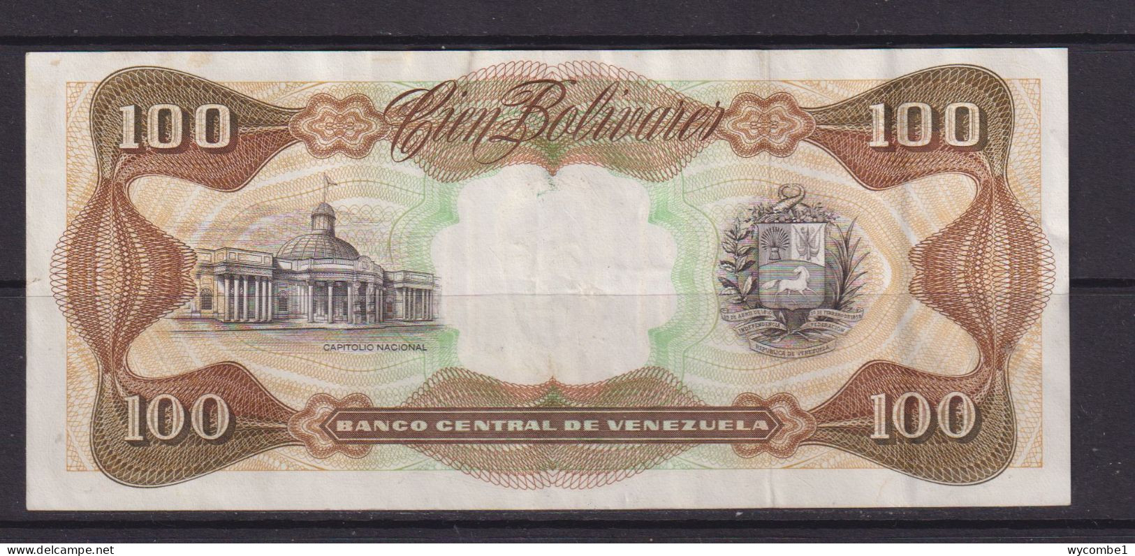 VENEZUELA -  1992 100 Bolivares Circulated Banknote - Venezuela