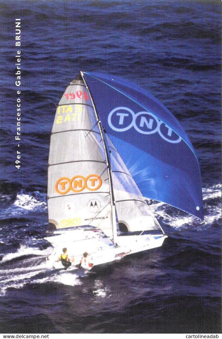 [MD8694] CPM - CLASSE 49ER - FRANCESCO E GABRIELE BRUNI - TNT - PERFETTA - Non Viaggiata - Vela