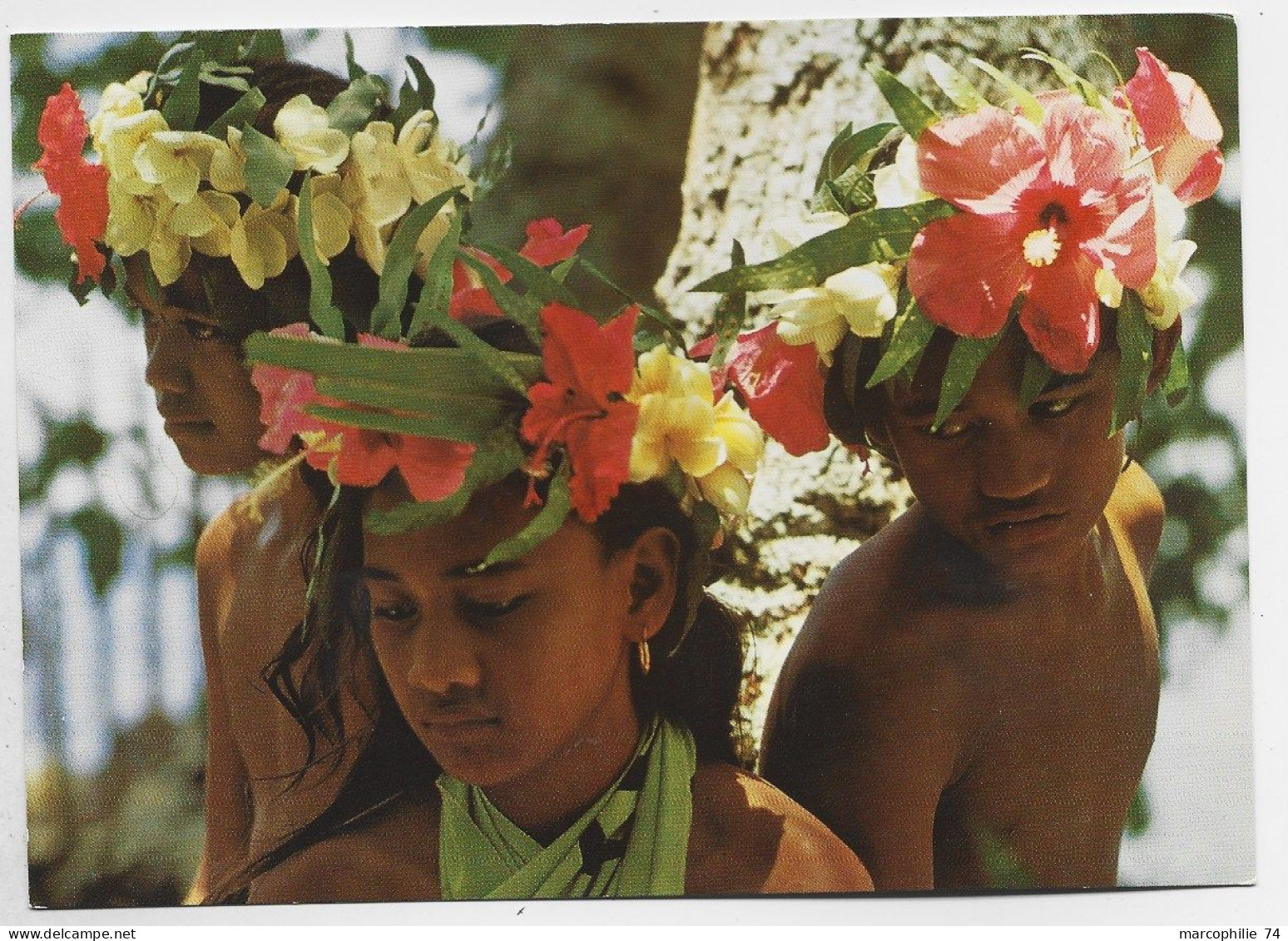 POLYNESIE TAHITI CARTE CARTE ENFANTS DES ILES CHILDREN - French Polynesia