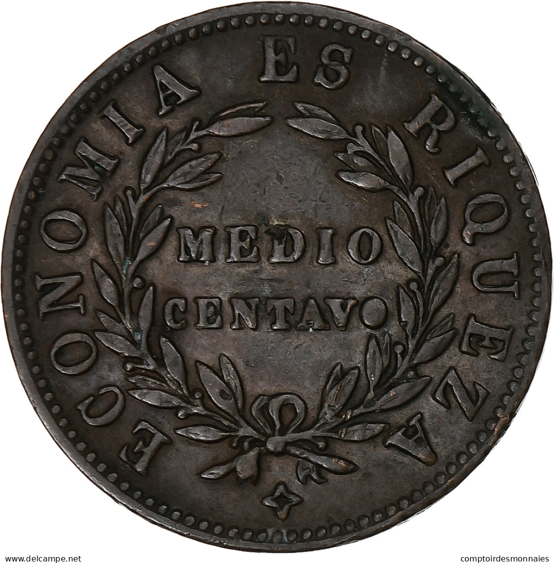 Chili, 1/2 Centavo, 1853, TTB, Cuivre, KM:126 - Chili