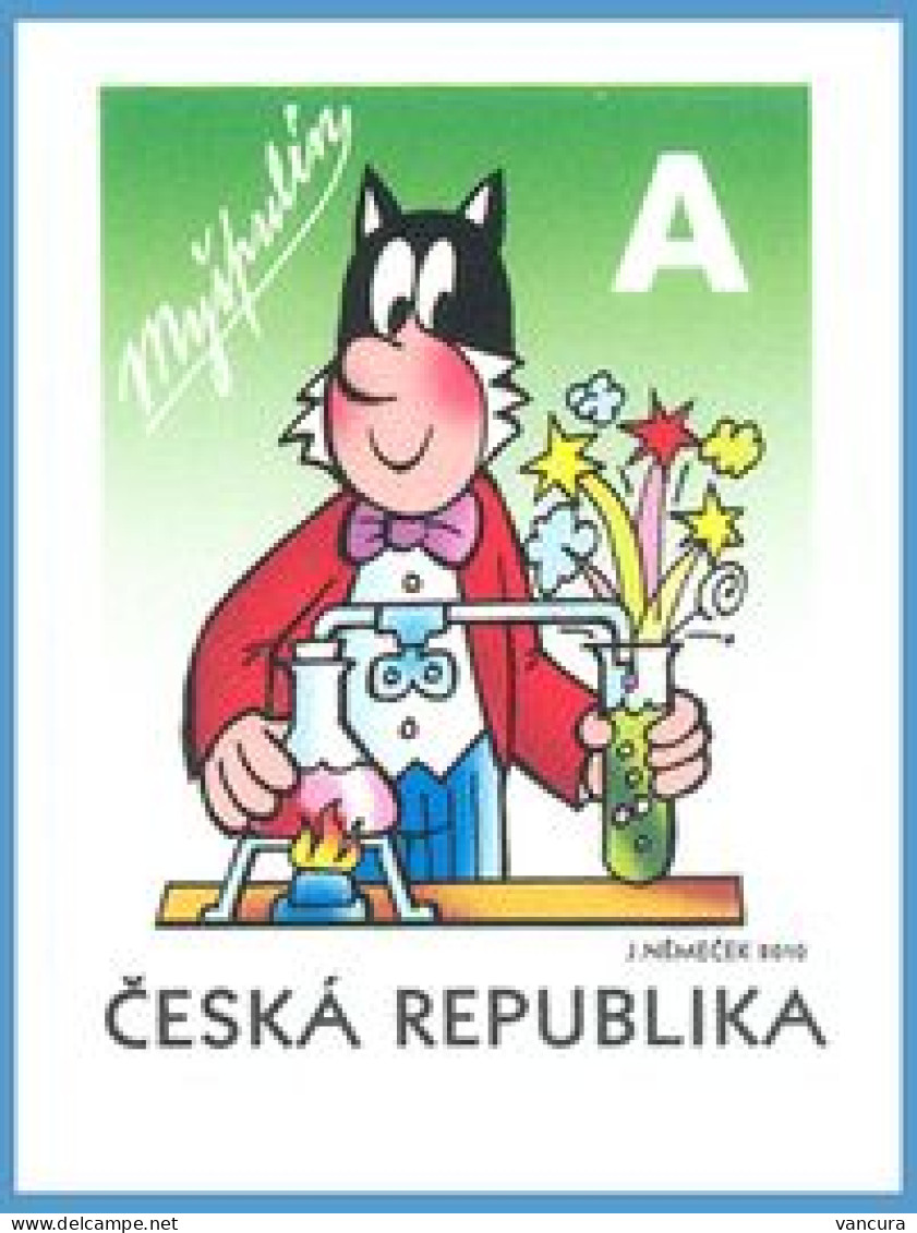 ** 657 Czech Republic Myspulin Of Ctyrlistek (Four-Leaf Clover) Cartoon 2010 Chemistry Cat - Química