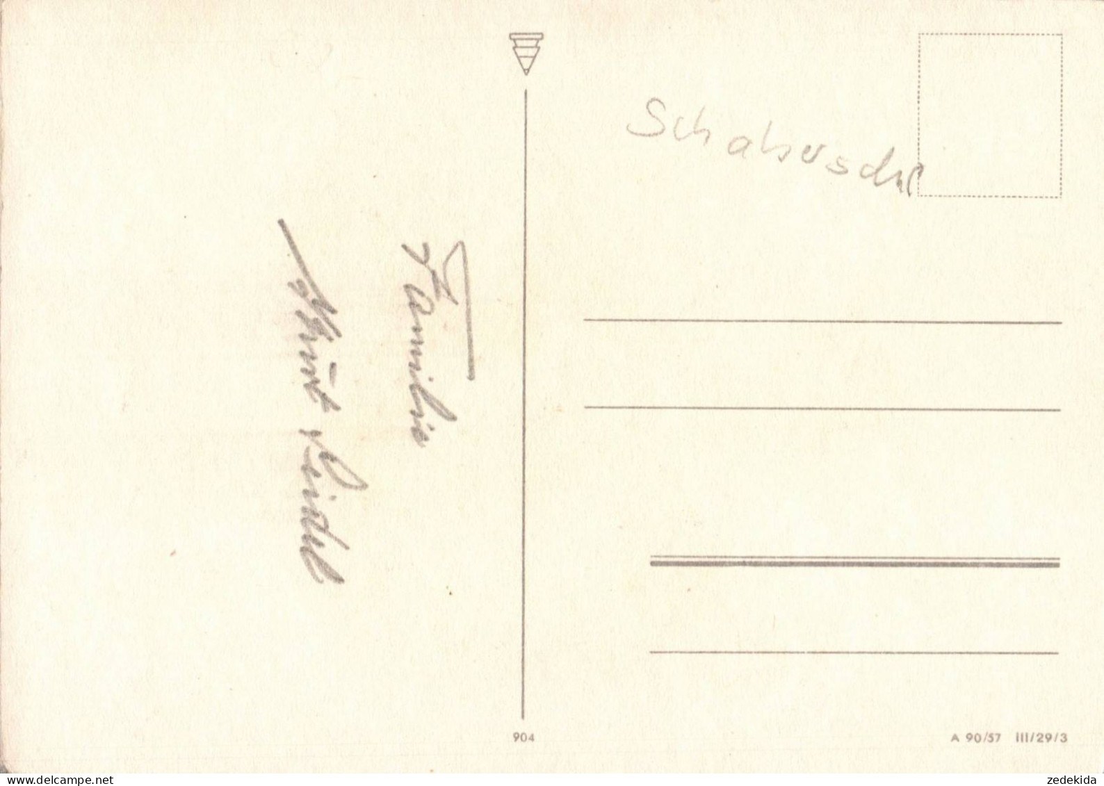 H0216 - Schaberschul Glückwunschkarte Schulanfang - Mädchen Schulbank - Verlag DDR Grafik - Einschulung