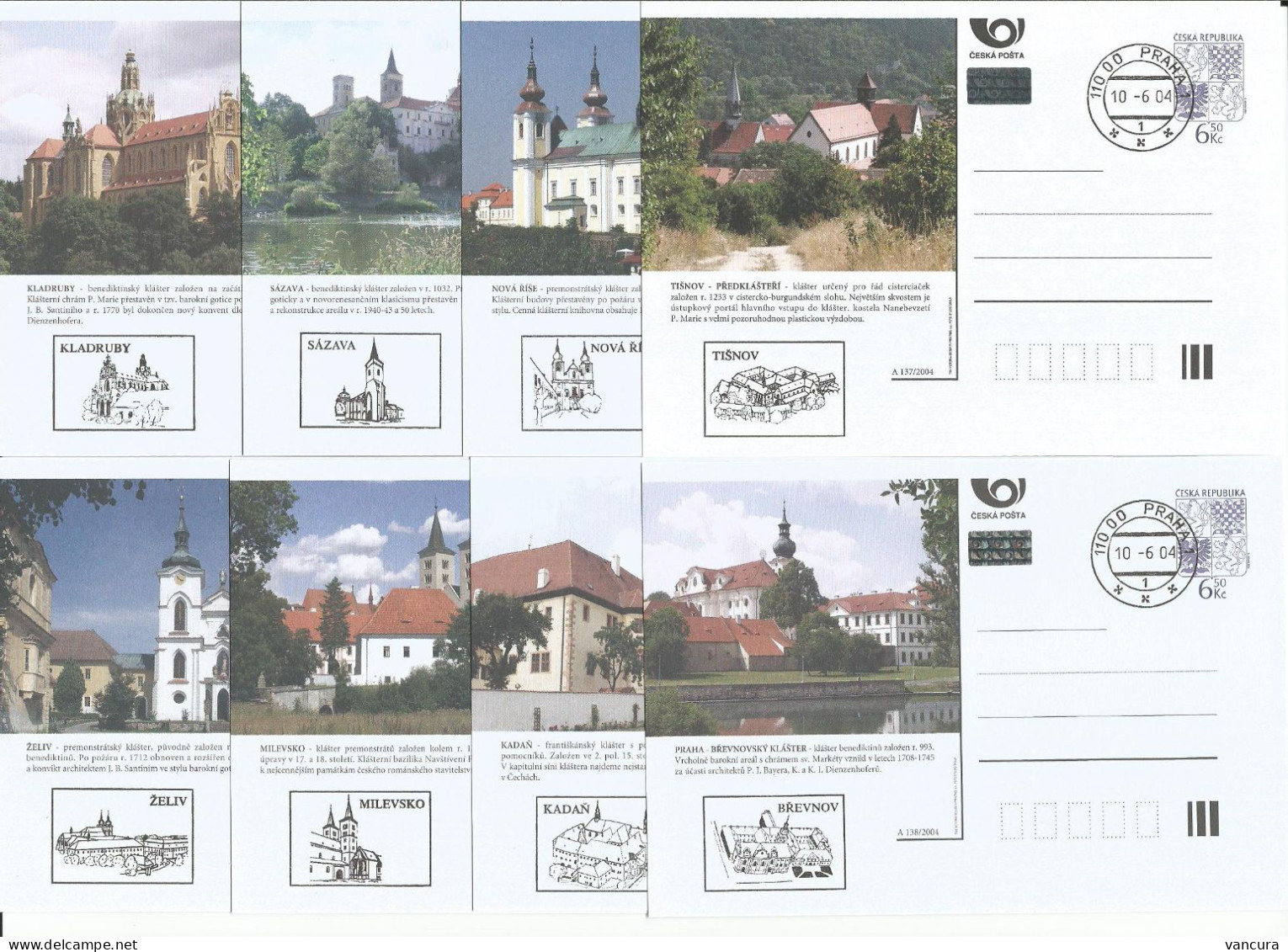 CDV 93 B Czech Republic Architecture 2004 - Abbayes & Monastères