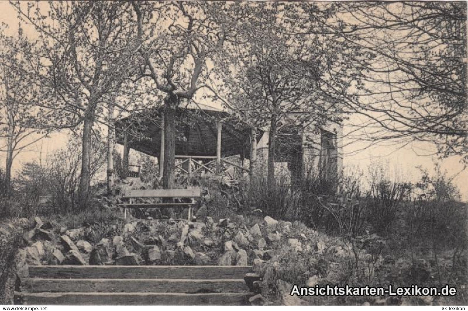 Ansichtskarte Hainichen In Den Anlagen Pavillon 1918  - Hainichen