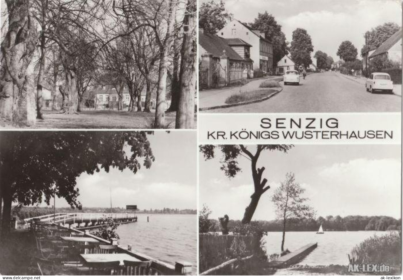 Senzig-Königs Wusterhausen See, Anleger, Straße Mit Gasthaus 1975  - Koenigs-Wusterhausen