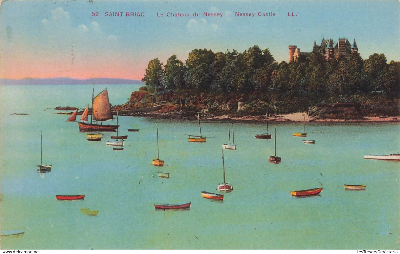 FRANCE - Saint Briac - Vue Sur Le Château Du Nessey - LL - Colorisé - Carte Postale Ancienne - Saint-Briac