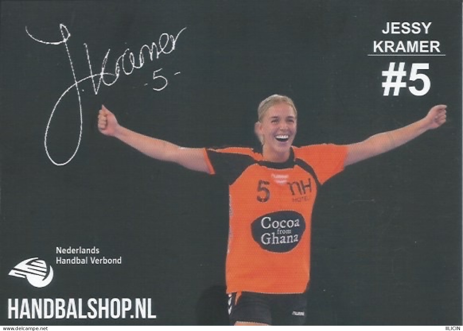Trading Cards KK000546 - Handball Netherlands 10.5cm X 13cm: JESSY KRAMER - Palla A Mano