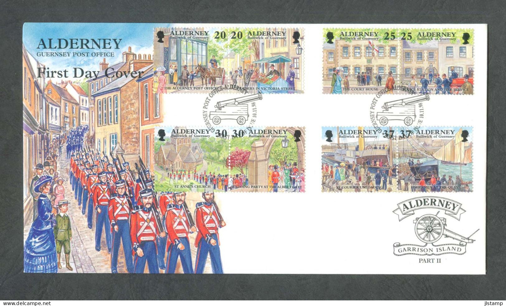 Alderney 1998 History Stamps FDC - Alderney