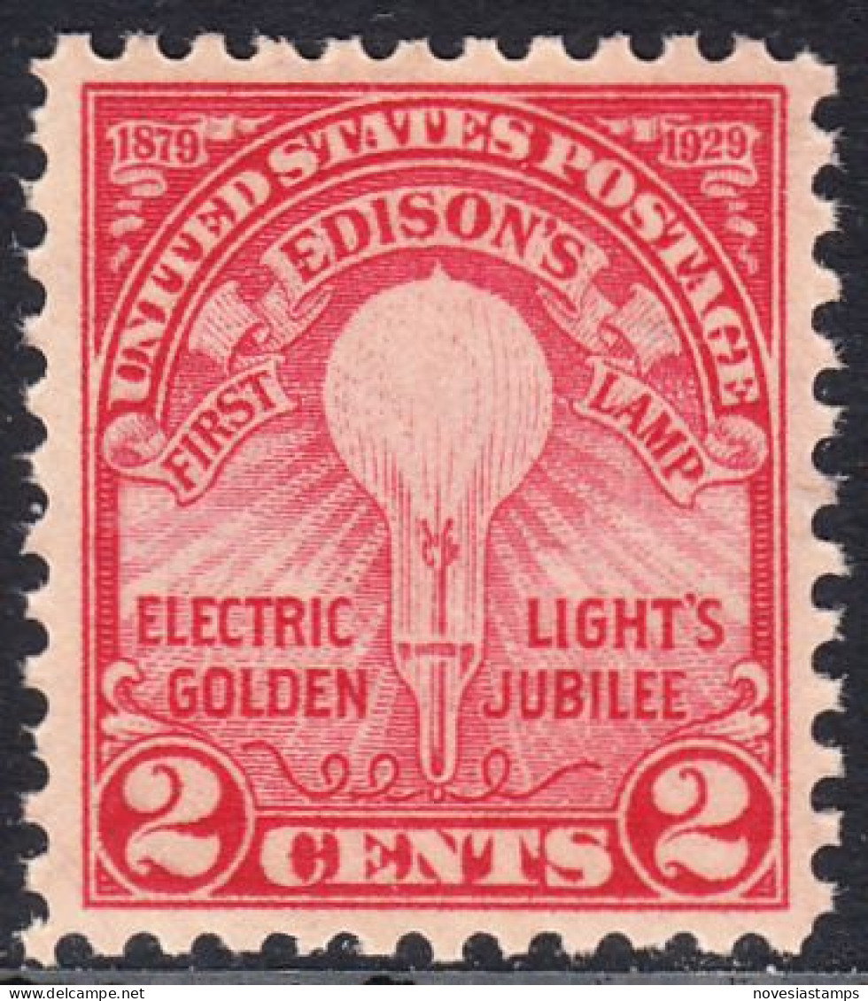 !a! USA Sc# 0655 MNH SINGLE (a2) - Electric Lights Golden Jubilee - Nuevos