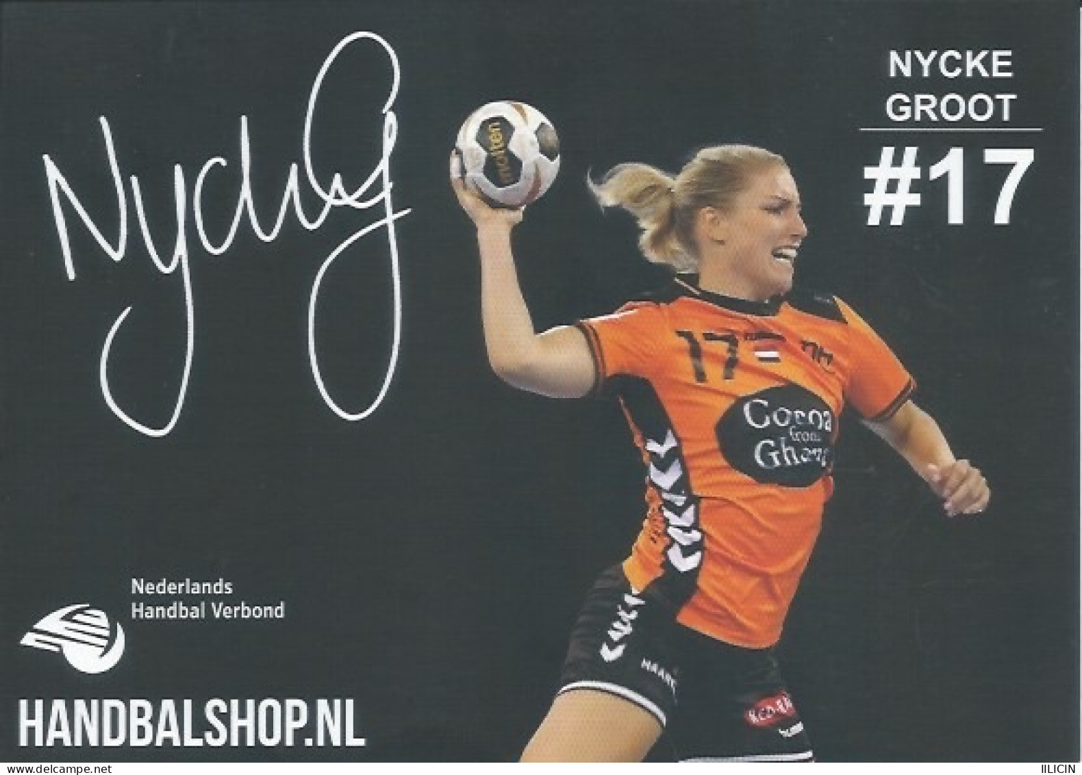 Trading Cards KK000552 - Handball Netherlands 10.5cm X 13cm: NYCKE GROOT - Handball