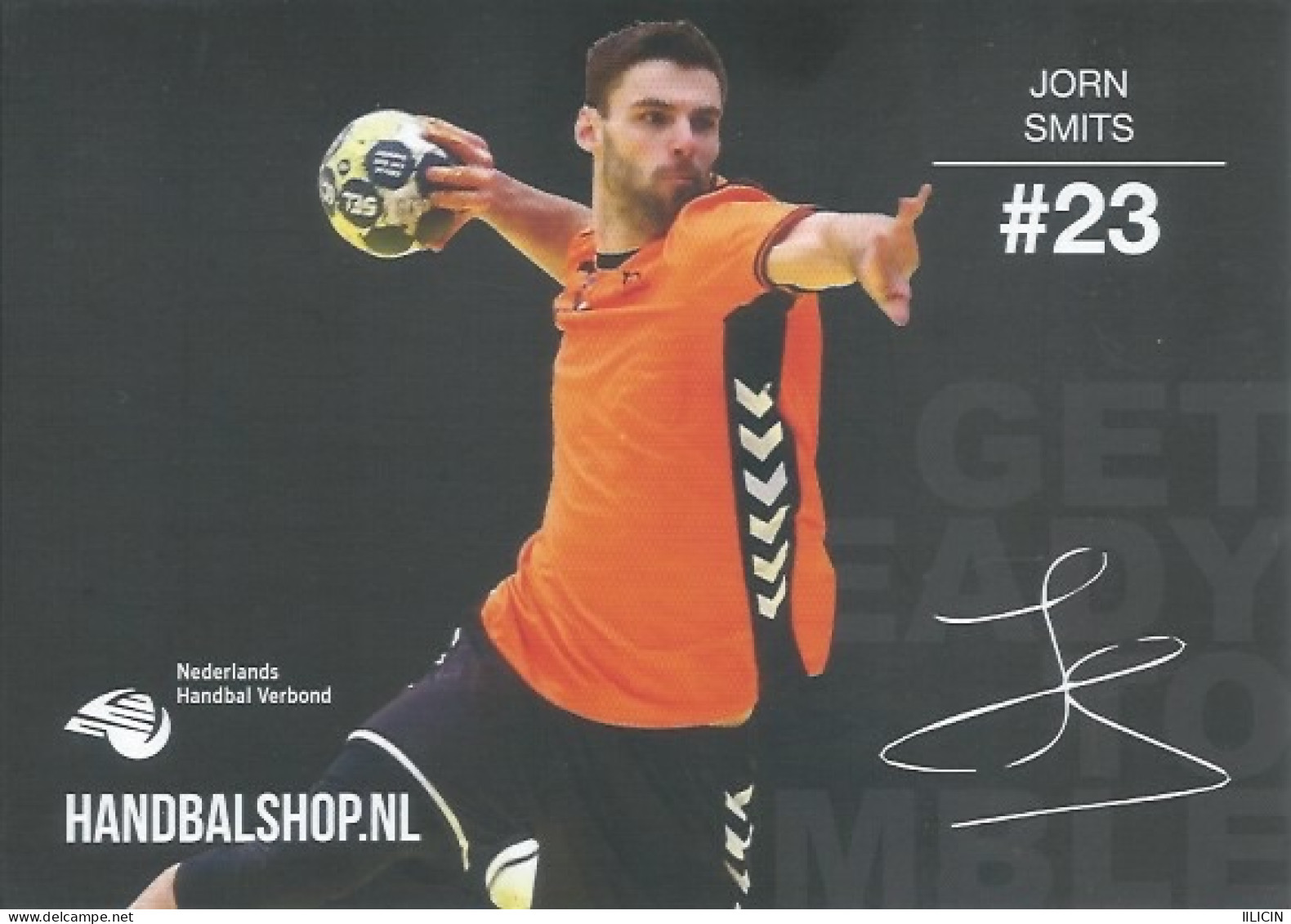 Trading Cards KK000560 - Handball Netherlands 10.5cm X 13cm: JORN SMITS - Palla A Mano