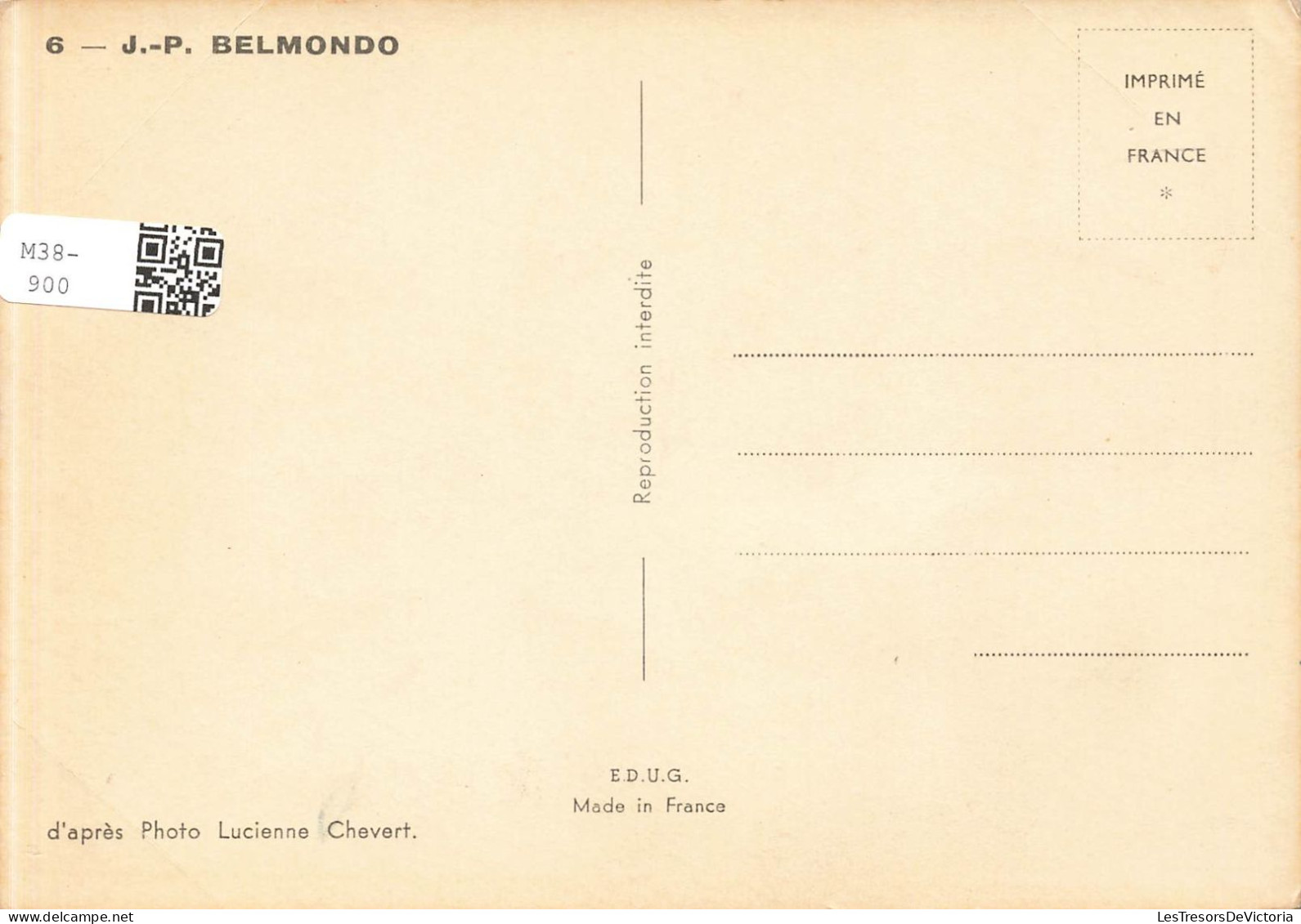 CELEBRITES - J P Belmondo - Acteur Français - Carte Postale - Other & Unclassified