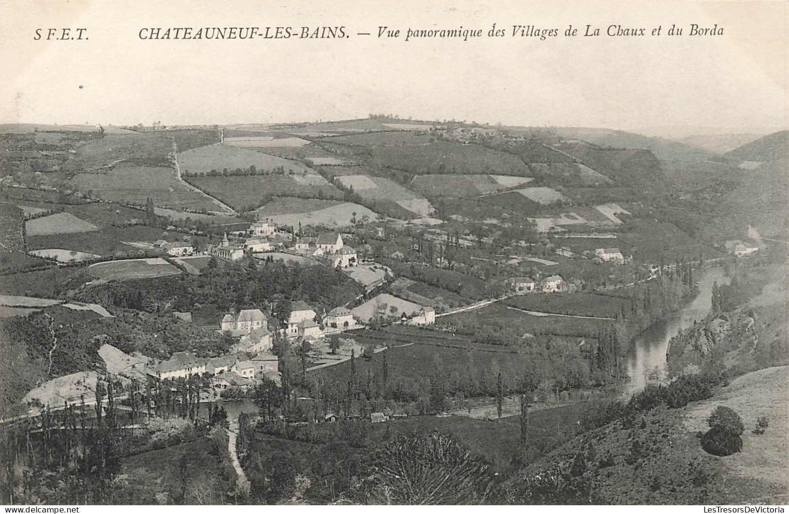 FRANCE - Chateauneuf Les Bains - Vue Panoramique Des Villages De La Chaux Et Du Borda - Carte Postale Ancienne - Riom