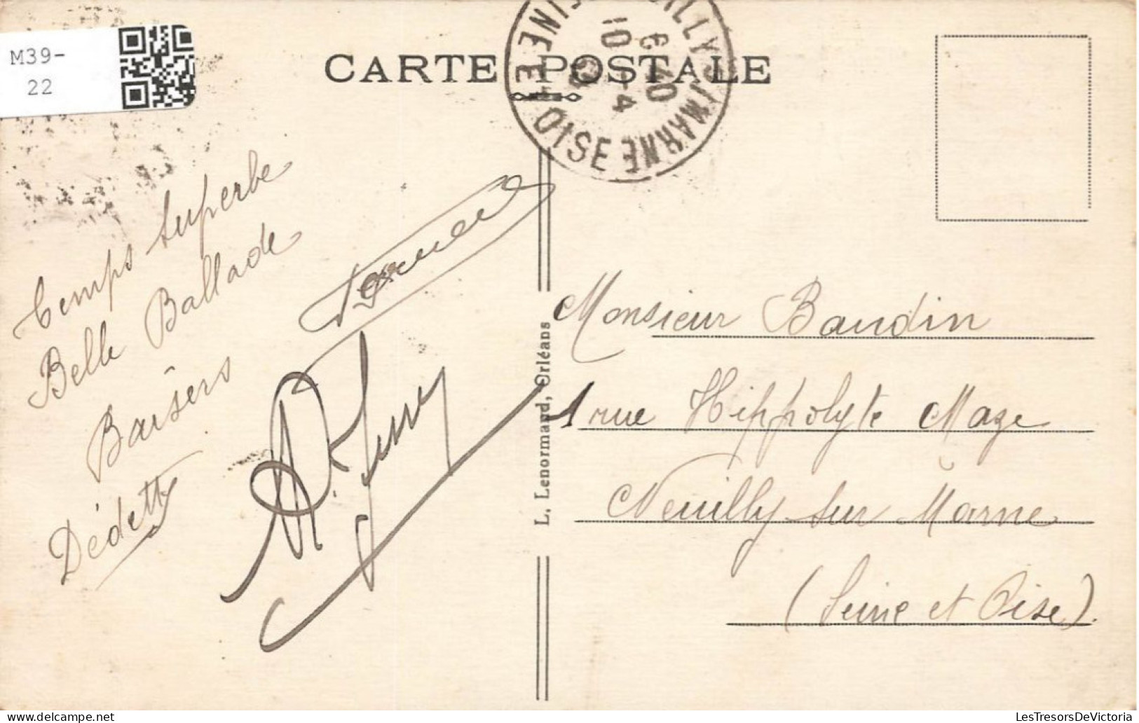 FRANCE - Orléans - Vue Générale De La Ville - Colorisé - Carte Postale Ancienne - Orleans