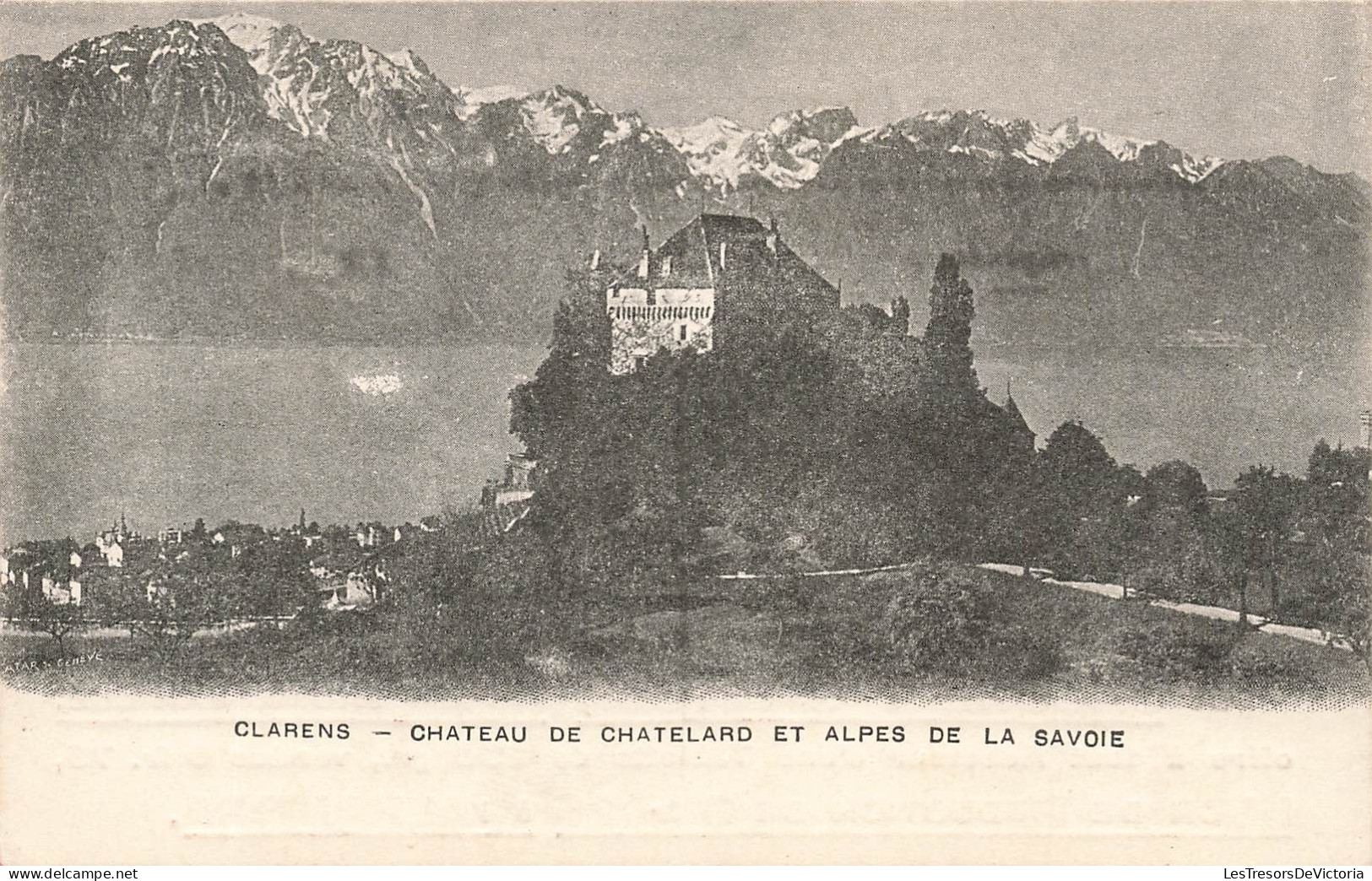 SUISSE - Clarens - Chateau De Chatelard Et Alpes De La Savoie - Carte Postale Ancienne - Sonstige & Ohne Zuordnung