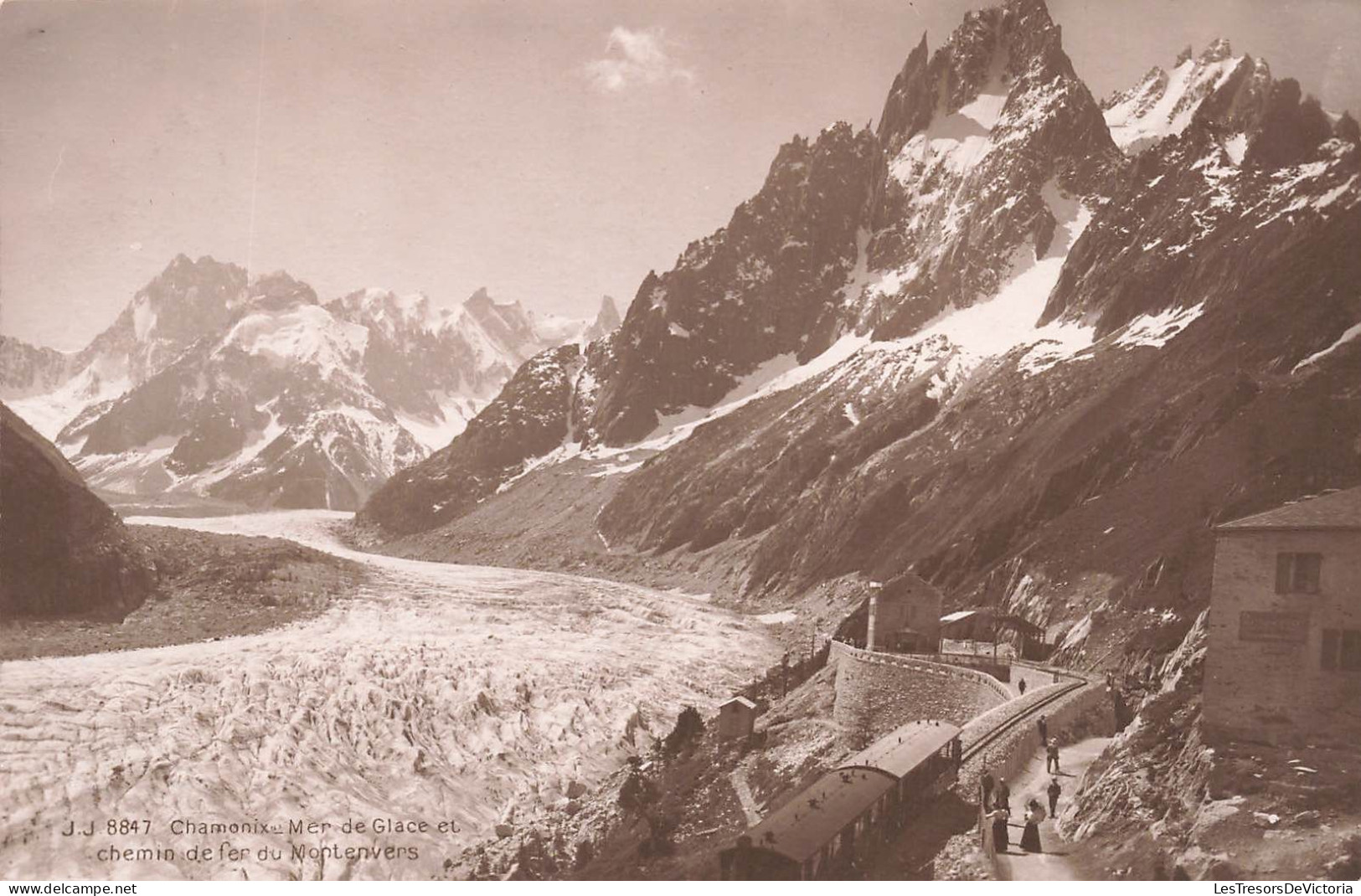 FRANCE - Chamonix - Mer De Glace Et Chemin De Fer Du Mont Envers - Carte Postale Ancienne - Chamonix-Mont-Blanc