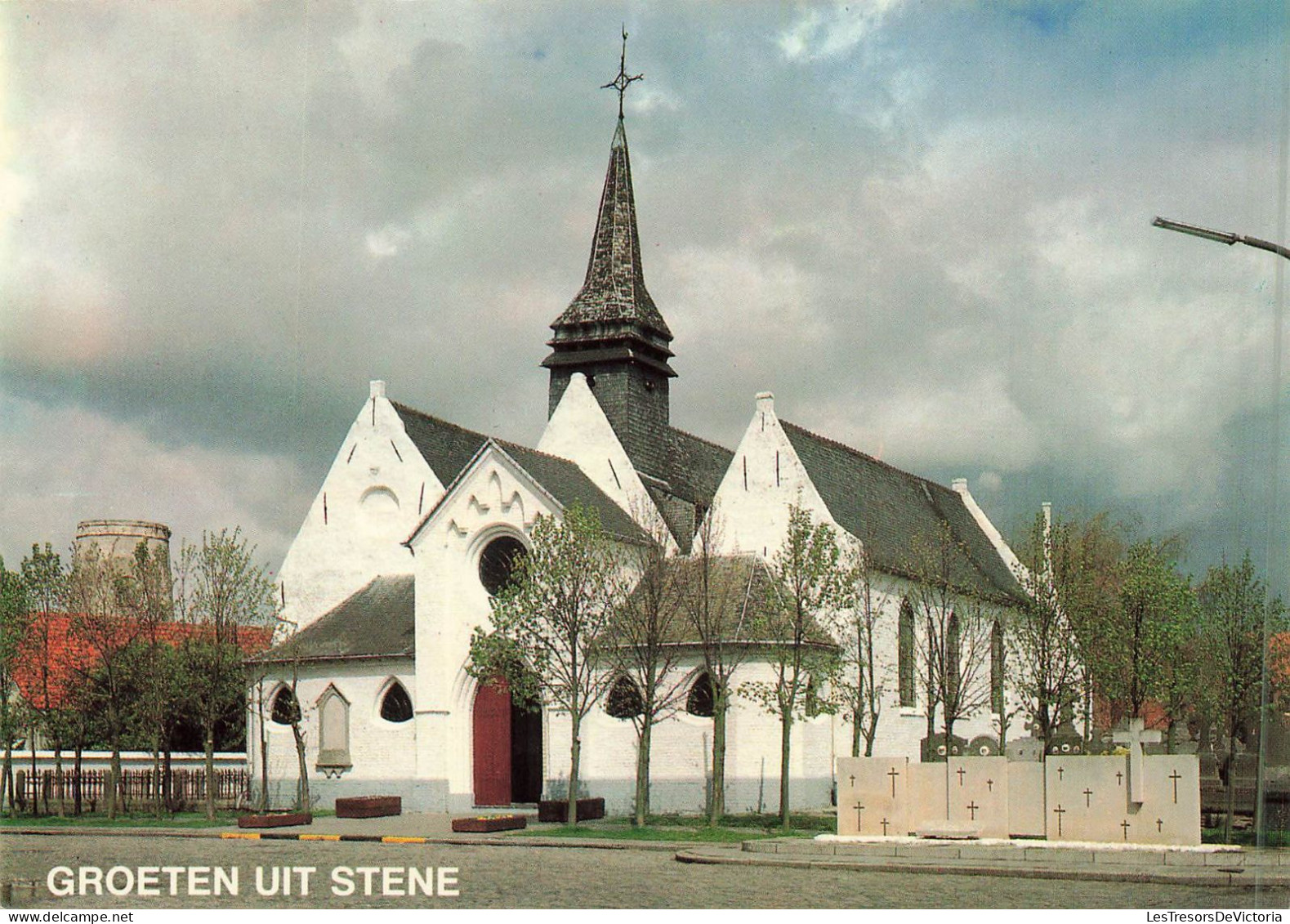 BELGIQUE - Groetten Uit Stene - St Annakerk Stene 1625 - Carte Postale - Oostende