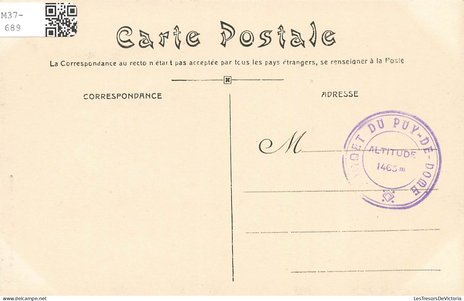 FRANCE - Effet De Givre Sur La Tour De L'observatoire - Carte Postale Ancienne - Autres & Non Classés