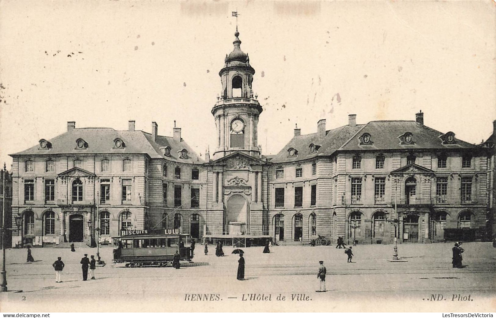 FRANCE - Rennes - Vue Générale De L'hôtel De Ville - Colorisé - Carte Postale Ancienne - Rennes