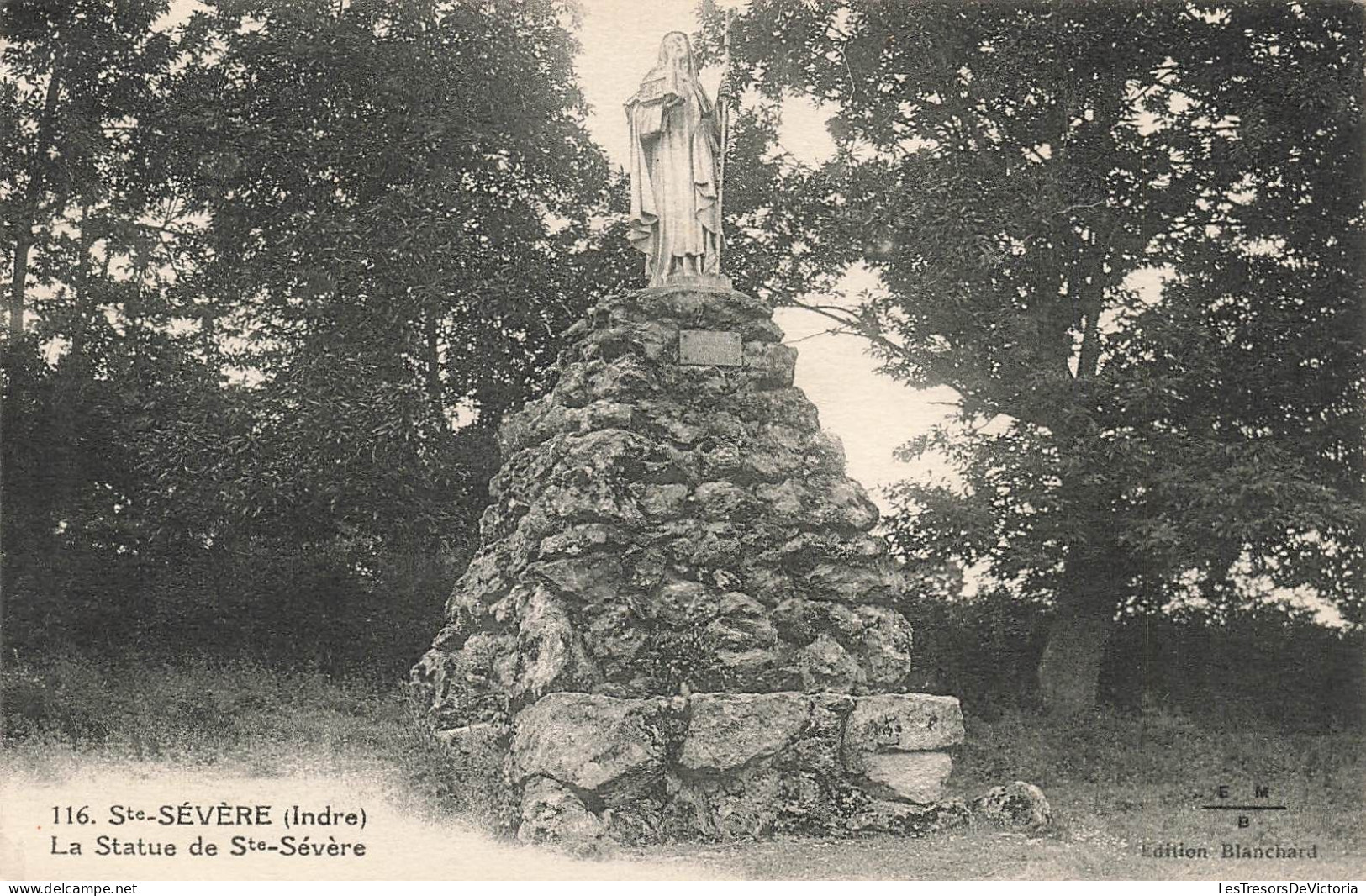 FRANCE - Sainte Sévère - Vue Sur La Statue De Sainte Sévère - Carte Postale Ancienne - Other & Unclassified