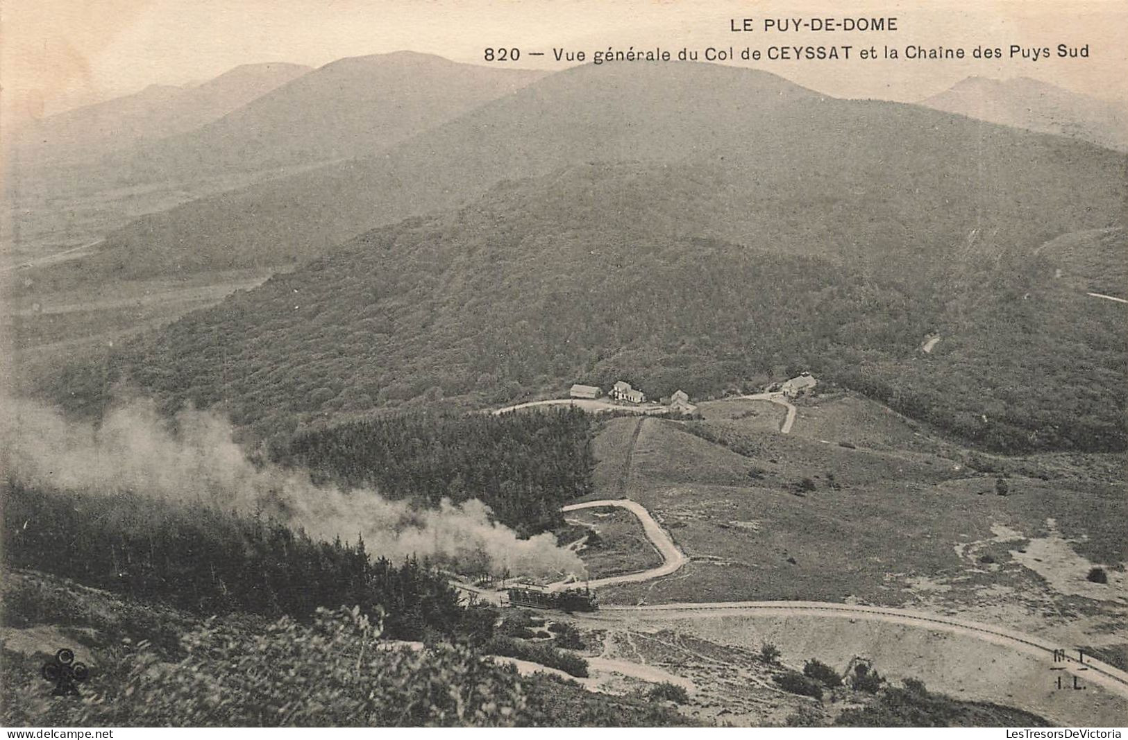 FRANCE - Vue Générale Du Col De Ceyssat Et La Chaîne Des Puys Sud - Panorama - Carte Postale Ancienne - Autres & Non Classés