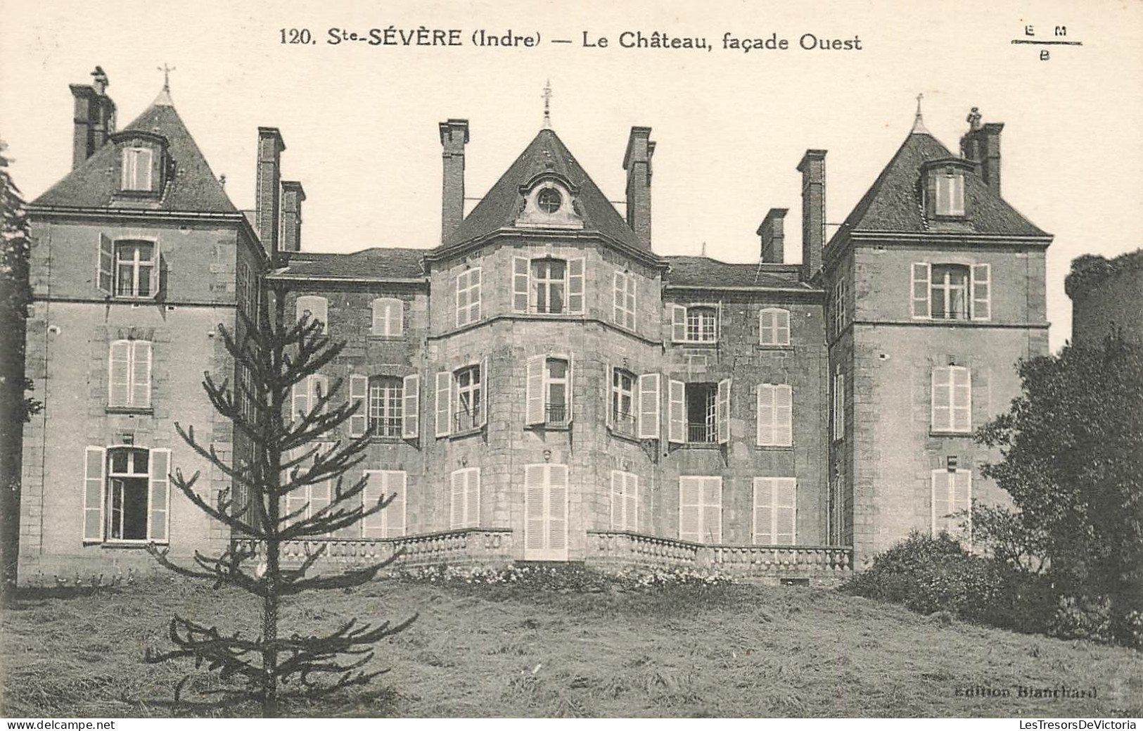 FRANCE - Sainte Sévère - Vue Sur La Façade Ouest Du Château- Carte Postale Ancienne - Other & Unclassified