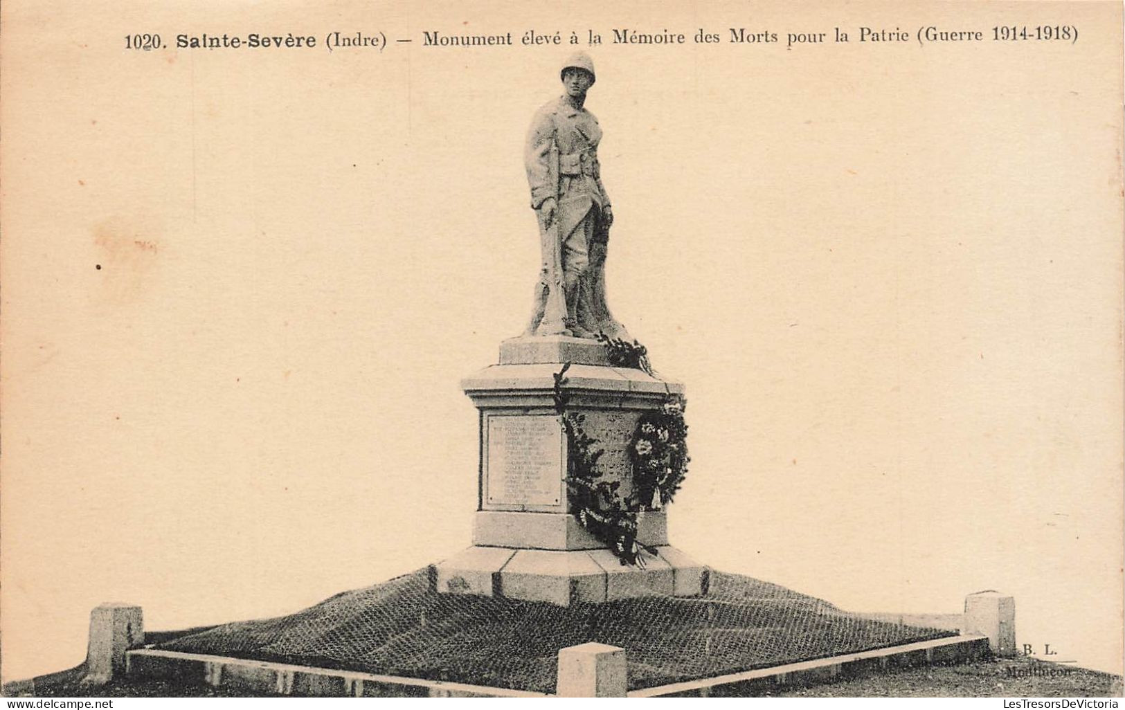 FRANCE - Sainte Sévère - Monument élevé à La Mémoire Des Morts Pour La Patrie - Carte Postale Ancienne - Sonstige & Ohne Zuordnung