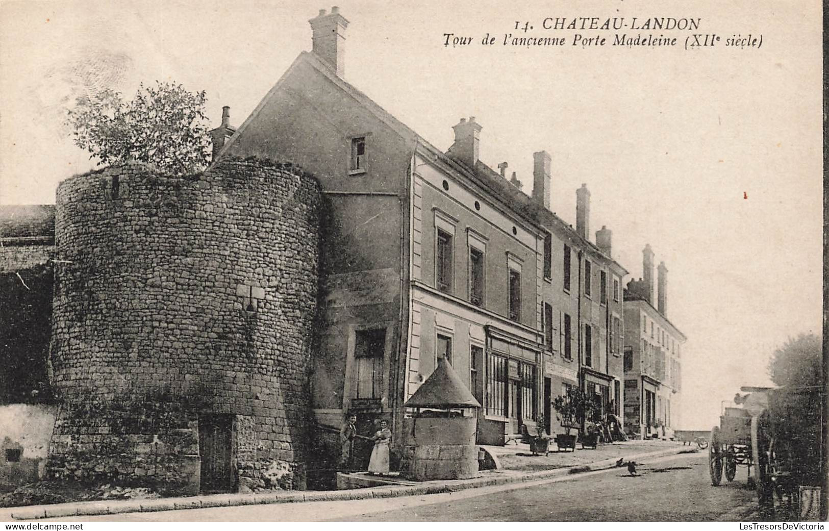 FRANCE - Chateau Landon - Tour De L'ancienne Porte Madeleine (XIIème Siècle) - Carte Postale Ancienne - Chateau Landon