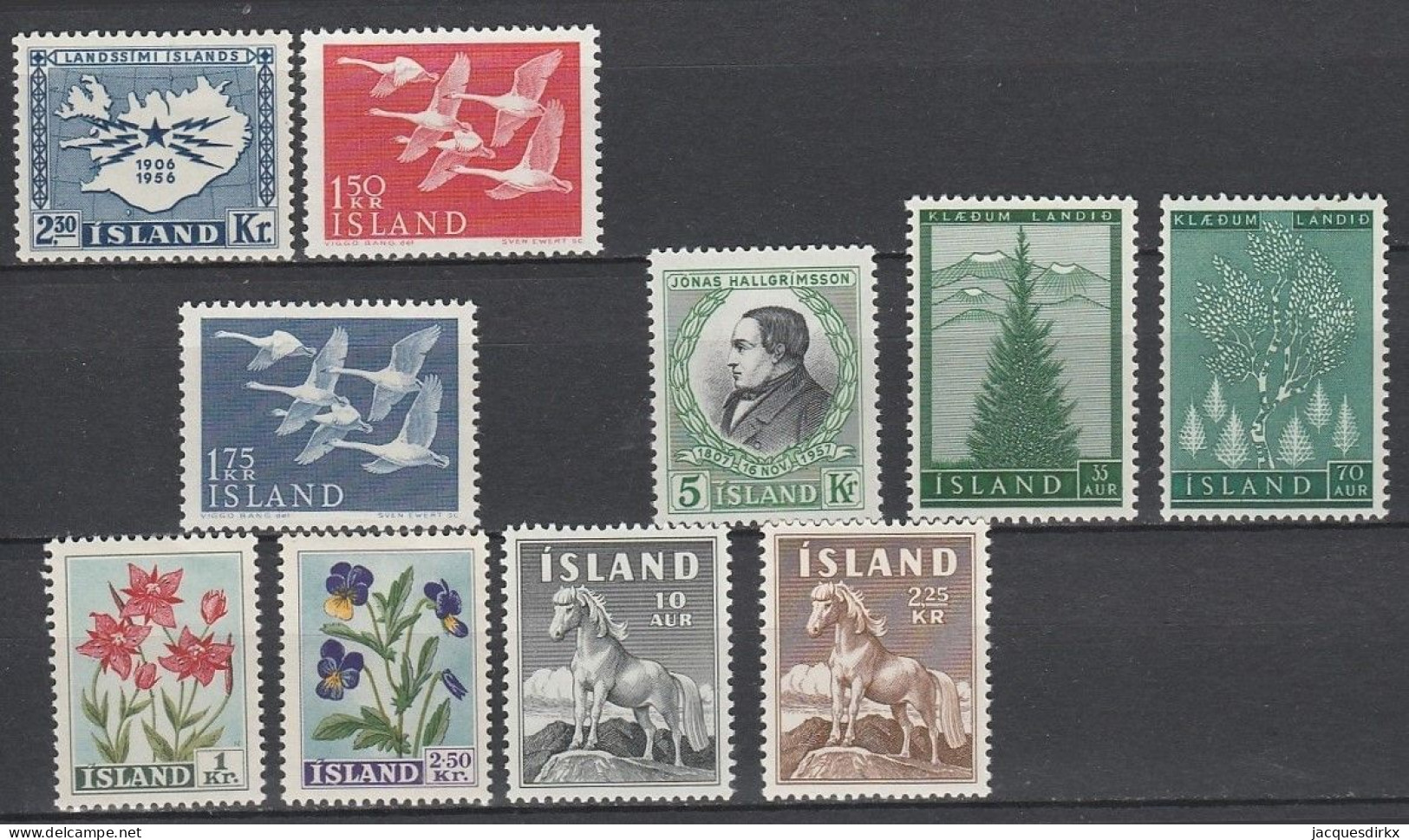 Iceland      .       Yvert    .     10 Stamps     .     **      .      MNH - Unused Stamps